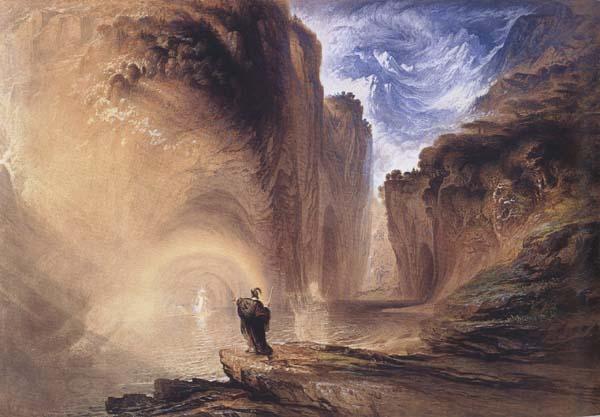 John Martin Manfred and the Witch of the Alps (mk47) oil painting picture